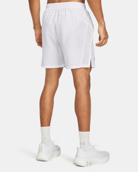 Men's UA Launch 7" Shorts, White, pdpMainDesktop image number 1